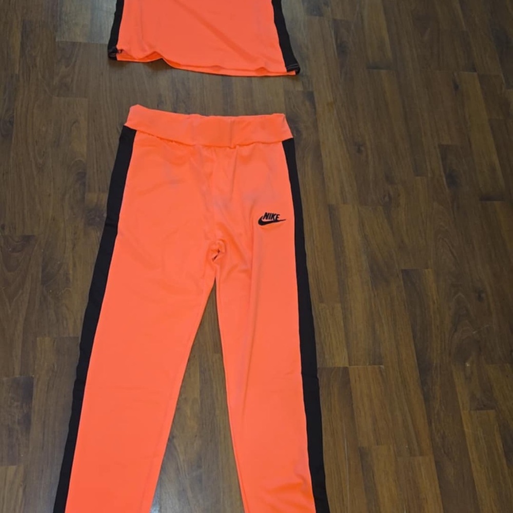 Nike Kids Orange Track Pants